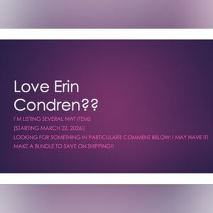 Erin Condren Purple Gradient Announcement Banner